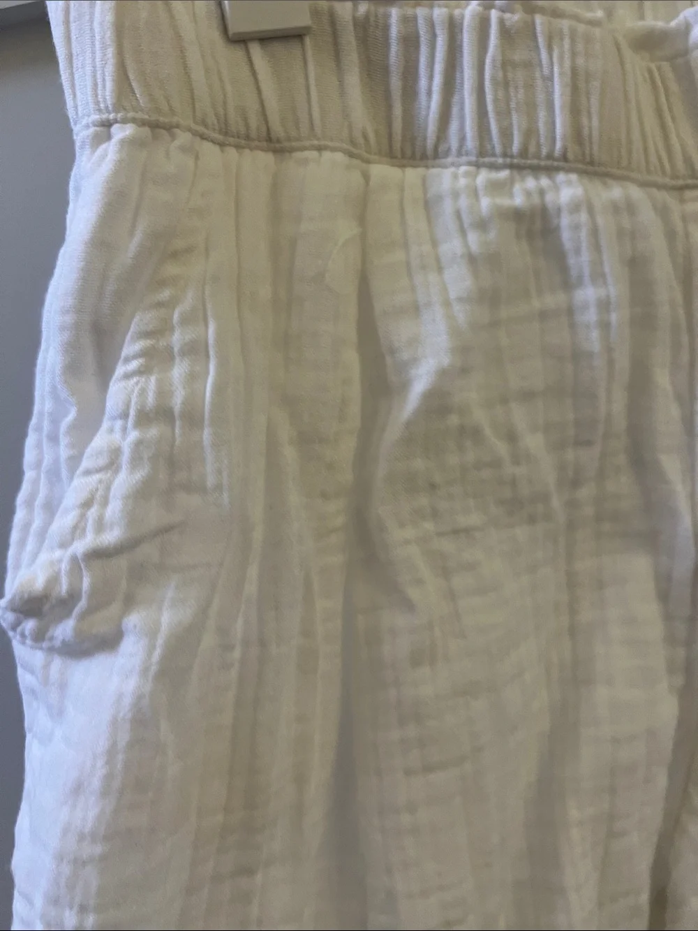 GAP Girls White Gauze Ruffle Sleeve Top & Shorts